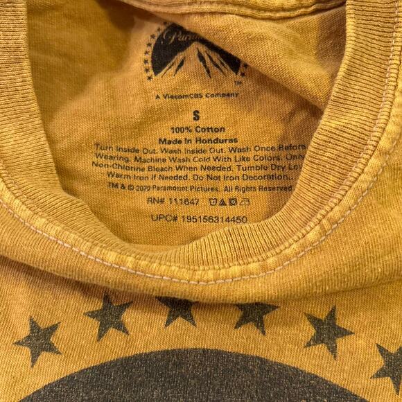Yellow gold paramount pictures tee small - Picture 2 of 4
